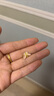 周大生黃金吊墜夢幻花園足金掛墜硬金熒光琺瑯七夕情人節(jié)禮物送女友 翩翩蝴蝶黃金吊墜-0.45g 贈銀鏈&熒光燈 曬單實拍圖