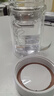 富光雙層玻璃杯帶把手泡茶杯辦公室玻璃水杯男士大容量家用泡茶杯子 320ml手柄辦公杯（銀色帶茶隔） 曬單實拍圖