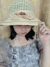 喜蘇萊夏天中老年人媽媽帽子薄款大檐遮陽(yáng)帽透氣涼盆帽奶奶防曬太陽(yáng)帽。 花朵時(shí)尚草帽【米黃】 均碼頭圍53-58cm【配防風(fēng)繩】 曬單實(shí)拍圖