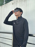 安德瑪（Under Armour）長袖T恤男士彈力打底衫半拉鏈立領(lǐng)速干健身服跑步運(yùn)動(dòng)上衣 黑色/指洞款/24600603-001 XL 曬單實(shí)拍圖
