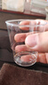 沉弗沉弗一次性杯子加厚水晶航空杯硬塑料太空杯透明水杯試飲茶杯可 150ML磨砂杯100只(買200只多發(fā)20 曬單實(shí)拍圖