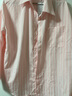 :CHOCOOLATE it韓系松弛感條紋襯衫女春夏季新款寬松長(cháng)袖襯衣外套 櫻花粉條紋色 【官方正品】 S 曬單實(shí)拍圖
