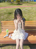 S.SOFEA廣州十三行蜜語奶罐公主連衣裙女夏季新款蓬蓬蛋糕裙 杏色吊帶連衣裙 S 曬單實拍圖