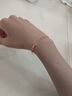 花有心柿s925銀手鏈輕奢小眾精致手串小蠻腰手鏈女2025年新款半鐲半鏈手繩 半鐲半鏈小蠻腰手鏈-玫瑰金 曬單實(shí)拍圖