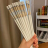景航【抖音爆款】正品10雙景德鎮(zhèn)陶瓷筷子耐高溫防霉防滑高檔家用餐具 千里江山 10雙 送飯勺 曬單實(shí)拍圖