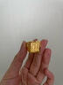 星卡龍黃金福字戒指999足金包足銀大氣男士實(shí)心可調節戒子生日送爸爸禮 福字戒指-包金1.2克 曬單實(shí)拍圖