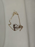 雙環(huán)心形2025新簡(jiǎn)約項鏈女鎖骨鏈女小眾設計感網(wǎng)紅ins風(fēng)飾品禮物 M1337【雙心項鏈金色】 曬單實(shí)拍圖