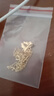 中國黃金（CHINA GOLD）黃金吊墜女足金蝴蝶結(jié)項鏈首飾七夕情人節(jié)生日禮物送女友老婆愛人 京速達*輕版圓扣蝴蝶結(jié)吊墜 約0.3g【贈銀鏈】 曬單實拍圖