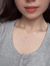 CHOMEL KINSEYS925銀磨砂月亮項鏈女星星簡(jiǎn)約小眾鎖骨鏈送女友情人節七夕禮物 星星月亮項鏈 曬單實(shí)拍圖