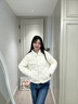 鴨鴨品牌輕薄羽絨服女士短款春秋2025新款小香風(fēng)時尚翻領(lǐng)羽絨內(nèi)膽外套 米色 L (165) 曬單實拍圖