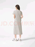 熱風(fēng)連衣裙女2025年春季新款女士針織百搭時(shí)尚休閑懶人舒適親膚裙子 22蘭白 L 曬單實(shí)拍圖