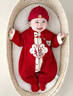 G.DUCKKIDS小黃鴨一周歲禮服男寶寶抓周衣服國風(fēng)百天百日宴滿月嬰兒衣服夏季 紅色+香囊 73cm 73碼3-7月建議寶寶6-8公斤 曬單實(shí)拍圖
