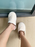 京悠雨日本毛毛棉拖鞋女士冬季2025新款靜音防滑女款室內家居加絨加厚男 月光白【擼貓感巨舒適靜音不臭腳】 36 37 曬單實(shí)拍圖