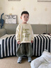 SNOOPY兒童春秋衛衣保暖舒適時(shí)尚男女童上衣  杏色 綠色繪畫(huà)  110    曬單實(shí)拍圖