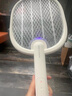 彩虹電蚊拍基孔肯雅熱滅蚊拍USB充電式家用強(qiáng)力物理滅蚊神器紫光誘蚊 【升級(jí)大網(wǎng)面】燈拍兩用無底座 曬單實(shí)拍圖