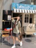 JIOESCjk制服百褶短裙2025超火港風連衣裙兩件套裝女夏綠色條紋短袖襯衫 jk制服百褶短裙綠色條紋短袖襯衫 S 曬單實拍圖