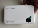 SUIDDY【國家3C認(rèn)證】充電寶20000毫安三合一便攜充電器帶插頭65W自帶線快充安卓蘋果手機筆記本可上飛機 白-旗艦版【65W雙線快充】兼容蘋果安卓筆記本 20000mAh【可上飛機高鐵】 曬單實拍圖