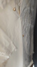 EP雅瑩女裝 牡丹立體刺繡桑蠶絲棉國風(fēng)挺廓短袖襯衫 2025夏季新款2133A 米色 L 曬單實拍圖