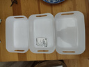 百易特桌面收納盒化妝品儲物盒廚房抽屜雜物塑料盒子長方形整理盒零食筐 桌面收納盒-白色【3個裝】 曬單實拍圖