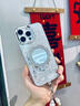 丁域 適用iPhone16promax手機(jī)殼新款全包蘋(píng)果15Pro個(gè)性閃鉆帶鏡子支架輕奢14plus簡(jiǎn)約創(chuàng)意防摔13保護(hù)套 殼+帶補(bǔ)妝鏡支架+水鉆球異形珍珠 iPhone 16 pro 曬單實(shí)拍圖