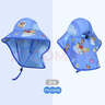 汪汪隊立大功（PAW PATROL）男童帽子兒童遮陽帽夏防曬透氣沙灘大帽檐寶寶披風漁夫帽PA1960B 曬單實拍圖