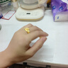 福來(lái)島黃金戒指女時(shí)尚古法金首飾足金婚戒手飾滿庭芳培育鉆戒指 工費(fèi)：1167元 9.34克-15號(hào) 曬單實(shí)拍圖