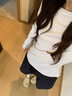津炳勝半身裙女夏季a字裙子小個(gè)子短裙日系五分裙學(xué)院風(fēng)高腰修胯中長裙 藏青色 【帶口袋】 M 【建議95-110斤】 曬單實(shí)拍圖