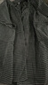 無(wú)印良品（MUJI）強捻 法國袖罩衫 短袖上衣女款女裝純棉25年夏季 BC2MMC5S 黑色格紋 L (165/88A) 曬單實(shí)拍圖