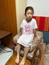 愛慕兒童家居服女童孩零碳蘭精莫代爾短袖睡裙接觸涼感睡衣櫻桃150 曬單實拍圖