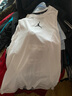 Jordan男子喬丹 籃球背心 透氣吸汗 字母Logo 運動(dòng)服892072-100白M 曬單實(shí)拍圖