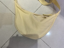森馬（Semir）單肩斜挎包馬卡龍色餃子包日系胸包腰包女105225153009 曬單實(shí)拍圖