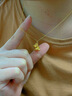 中國(guó)黃金（CHINA GOLD）黃金項(xiàng)鏈女士足金獨(dú)角獸吊墜純金掛墜七夕情人節(jié)禮物送女友老婆 吊墜約0.8g*配銀鏈【甄選禮盒】 曬單實(shí)拍圖
