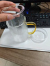 雅集筑茗玻璃茶杯茶水分離玻璃杯帶蓋帶玻璃內(nèi)膽辦公家用耐熱泡茶杯 曬單實(shí)拍圖