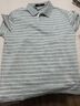 七匹狼【冰藻泥】短袖T恤男士夏季翻領(lǐng)花紗細條POLO涼感舒適透氣男裝 曬單實(shí)拍圖
