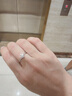 喜鉆七夕禮物鉑金活口可調(diào)節(jié)鉆戒鉆石戒指求婚60分效果 曬單實(shí)拍圖