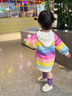 G.DUCKKIDS小黃鴨童裝女童連衣裙秋裝2025新款兒童裙子洋氣小女孩連帽衛(wèi)衣裙 花色 80 7-11月(建議寶寶75-85cm)cm 曬單實(shí)拍圖