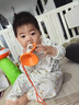 翎喏英國小喇叭兒童玩具0一1歲寶寶吹吹樂(lè )口琴哨子嬰幼兒專(zhuān)用3可 熱賣(mài)推薦 超值兩只裝【橙色+青色】（送掛繩） 曬單實(shí)拍圖