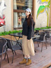 波司登（BOSIDENG）2025新款輕薄羽絨服女短款90絨連帽菱格保暖防風(fēng)外套B250135316 夜空黑8F44 M 165/88A 曬單實(shí)拍圖