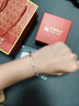 中國黃金（CHINA GOLD）S999足銀手鐲女款竹節(jié)銀鐲子七夕情人節(jié)生日禮物送女友老婆媽媽 竹節(jié)手鐲+品牌禮盒 14.5克 曬單實拍圖