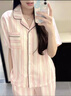 蕉內(nèi)【趙露思同款】絲絲515H男女士睡衣天絲情侶家居服春夏季冰絲涼感 曬單實拍圖
