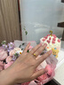 御龍鏡新款黃金實心鉆戒女 999足金仿鉆六爪求婚戒指素圈指環(huán)送女友禮物 大版 金約4.9g【開口可調(diào)節(jié)】 曬單實拍圖