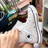 匡威（Converse）官方 All Star男女帆布鞋運(yùn)動(dòng)鞋慵懶灰灰色171265C 171265C 37.5 曬單實(shí)拍圖