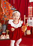 G.DUCKKIDS小黃鴨嬰兒包屁衣春秋長袖新生兒連體衣女寶寶公主滿月周歲哈衣 酒紅色夏款 加襪子 66cm 尺碼建議0-3個月8-12斤 曬單實拍圖