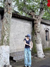 哈魯?shù)蠌?fù)古港風闊腿牛仔褲女高腰顯瘦垂感寬松慵懶風梨形遮肉直筒拖地褲 復(fù)古藍 M （98-108斤） 曬單實拍圖