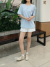 愛步（ECCO）休閑鞋女 2025新款時(shí)尚百搭簡(jiǎn)約輕盈牛皮德訓(xùn)鞋板鞋 柔酷220263 石灰色22026301378 35 曬單實(shí)拍圖