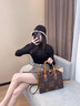 奢侈品代購大牌真皮包包女2025韓版新款時尚百搭手提斜挎托特大包 大花AB面大號（專柜禮盒套裝） 曬單實拍圖
