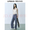 UR2025夏季新款女裝休閑復(fù)古水洗貓須牛仔長褲UYU850080 藍(lán)色 26 曬單實(shí)拍圖