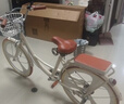 飛鴿（FLYING PIGEON）自行車(chē)成人通勤車(chē)自行車(chē)學(xué)生單車(chē)成人自行車(chē)通勤自行車(chē)女士自行車(chē) 豪華奶油米|6速|(zhì)一體輪+禮包 24寸適合150-170cm 曬單實(shí)拍圖