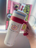 BABLOV保溫杯女士大容量冰霸杯高顏值陶瓷覆膜內(nèi)膽茶水分離吸管水杯禮物 曬單實(shí)拍圖