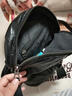 casa-kups雙肩包2025新款韓版百搭水洗皮休閑軟皮小背包 黑色中號(長(cháng)23cm高24cm) 曬單實(shí)拍圖